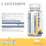 Solaray L-Glutamine 100 Vegan Capsules for Recovery