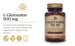 Solgar L-Glutamine 500mg Vegetable Capsules - 250 Pack