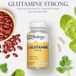 Solaray L-Glutamine 100 Vegan Capsules for Recovery