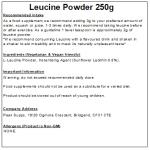 Vegan Leucine Powder 250g for Muscle Support