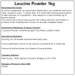 Vegan Leucine Powder 1kg - Easy Mixing