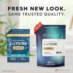 L-Lysine 2000mg Vegan Amino Acid Supplement