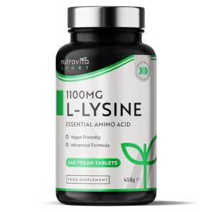 L-Lysine 1100mg Vegan Tablets for Cold Sores