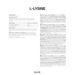 L-Lysine Powder, 500g - Bulk Supply