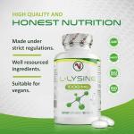L-Lysine 1000mg Tablets - Easy to Swallow