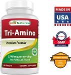 Tri-Amino with L-Arginine, L-Ornithine, L-Lysine Tablets