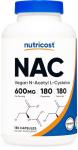 Nutricost N-Acetyl L-Cysteine 600mg 180 Capsules