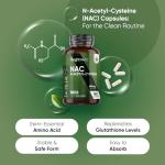 NAC N-Acetyl-Cysteine 600mg 180 Veggie Capsules