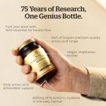 Solgar NAC 600 mg Veggie Capsules for Healthy Skin