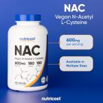 Nutricost N-Acetyl L-Cysteine 600mg 180 Capsules