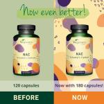 Vegavero NAC Supplement 600 mg - 180 Vegan Capsules