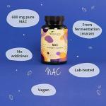 Vegavero NAC Supplement 600 mg - 180 Vegan Capsules