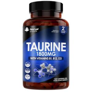 High Strength Taurine 1800mg Capsules with B Vitamins