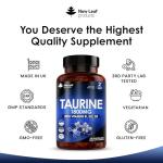 High Strength Taurine 1800mg Capsules with B Vitamins