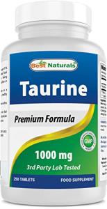 Best Naturals Taurine 1000 Mg, 250 Tablets