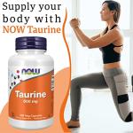 Now Foods Taurine 500mg Vegan Capsules