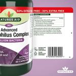 Nature's Aid High Strength Acidophilus Supplement 90 Capsules