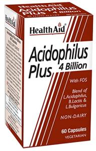 HealthAid Acidophilus Plus 4 Billion Vegicaps, 60 Count
