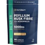 Psyllium Husk Capsules with Acidophilus - 90 Vegan