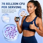 NavoSupply Probiotic & Prebiotic Complex – 78 Billion CFU