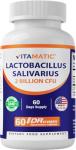 Vitamatic Lactobacillus Salivarius Probiotic Capsules, 60 Count