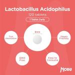 Lactobacillus Acidophilus Probiotic 50mg – 120 Tablets
