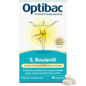 Optibac Probiotics Saccharomyces Boulardii - Vegan Digestive Supplement