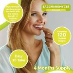 Saccharomyces Boulardii Probiotic Capsules - 120 Count