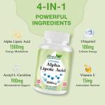 Alpha Lipoic Acid 1500mg Softgels for Energy