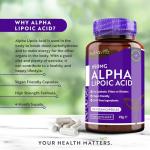 High Strength Alpha Lipoic Acid 650mg Vegan Capsules