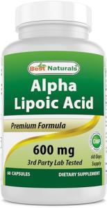 Alpha Lipoic Acid 600 mg Antioxidant Capsules