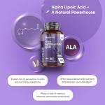 Alpha Lipoic Acid 650mg Vegan Capsules - 180 Count