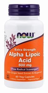 Now Foods Alpha Lipoic Acid 600mg, 120 Caps