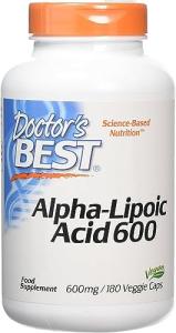Doctor's Best Alpha Lipoic Acid 600 mg 180 Capsules