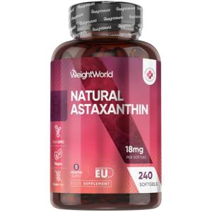 Natural Astaxanthin 18mg - 240 Vegan Softgels