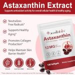 Astaxanthin 12mg Softgels for Total Health