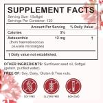 Astaxanthin 12mg Softgels for Total Health