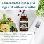 Vegan Omega 3 Algae Oil Softgels with Antioxidants