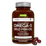 Omega-3 Wild Fish Oil with Astaxanthin, 180 Softgels