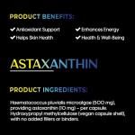 High Strength Astaxanthin Capsules 10mg - 60 Count