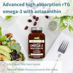 Omega-3 Wild Fish Oil with Astaxanthin, 180 Softgels