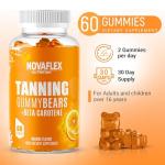 NovaFlex Tanning Gummies with Beta Carotene – 60 Count