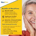 MacuPrime Eye Health Supplements with Triple Carotenoid