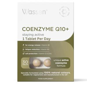 Wassen Coenzyme Q10 Tablets for Energy & Heart Health