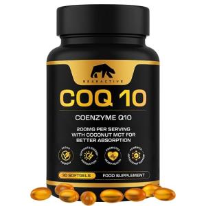 Bearactive CoQ10 200mg Vegan Softgels for Energy