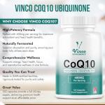 Vinco CoQ10 400mg - Heart & Energy Support Capsules