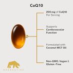 Bearactive CoQ10 200mg Vegan Softgels for Energy