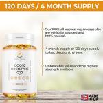 CoQ10 200mg Vegan Softgels - 120 Count