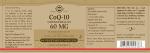 Solgar CoQ-10 60 mg Veggie Capsules 60 Count