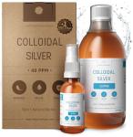 Colloidal Silver 40ppm - Optimal Concentration & Free Spray Bottle